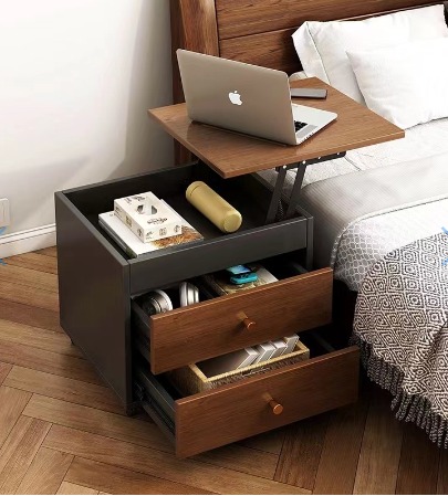 wooden cute bedside table with free delivery, Furniture & Home Living ...
