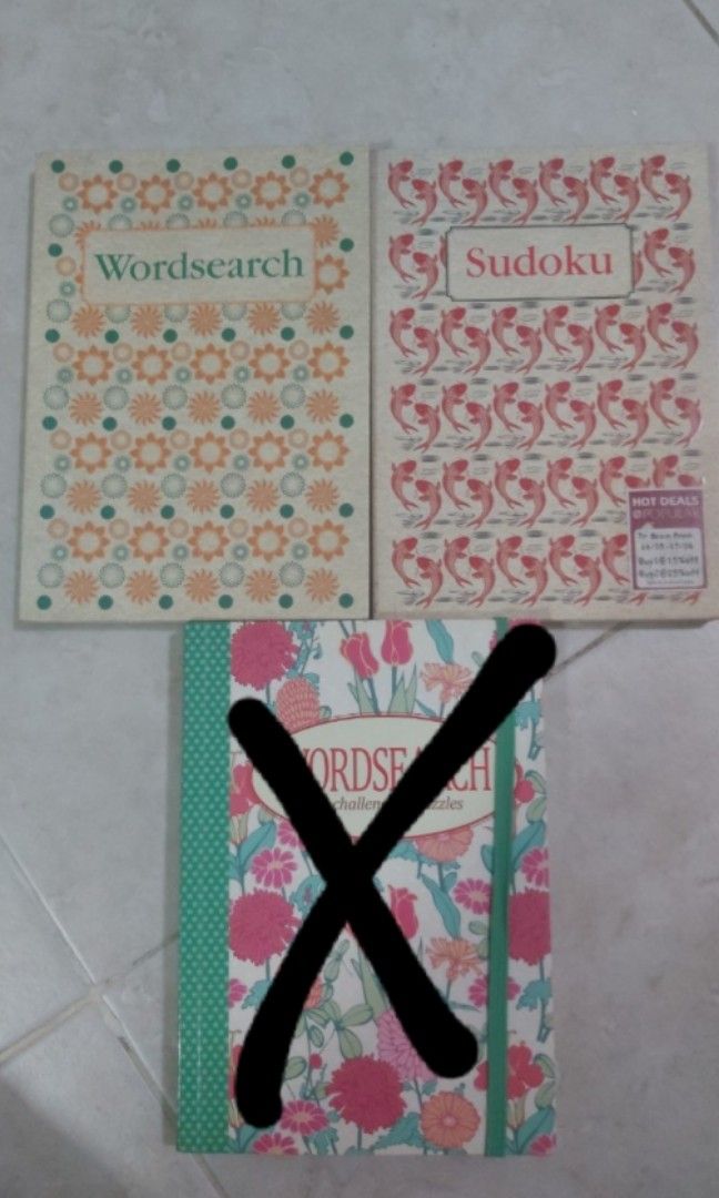 Wordsearch and Crossword puzzle books Hobbies Toys Books