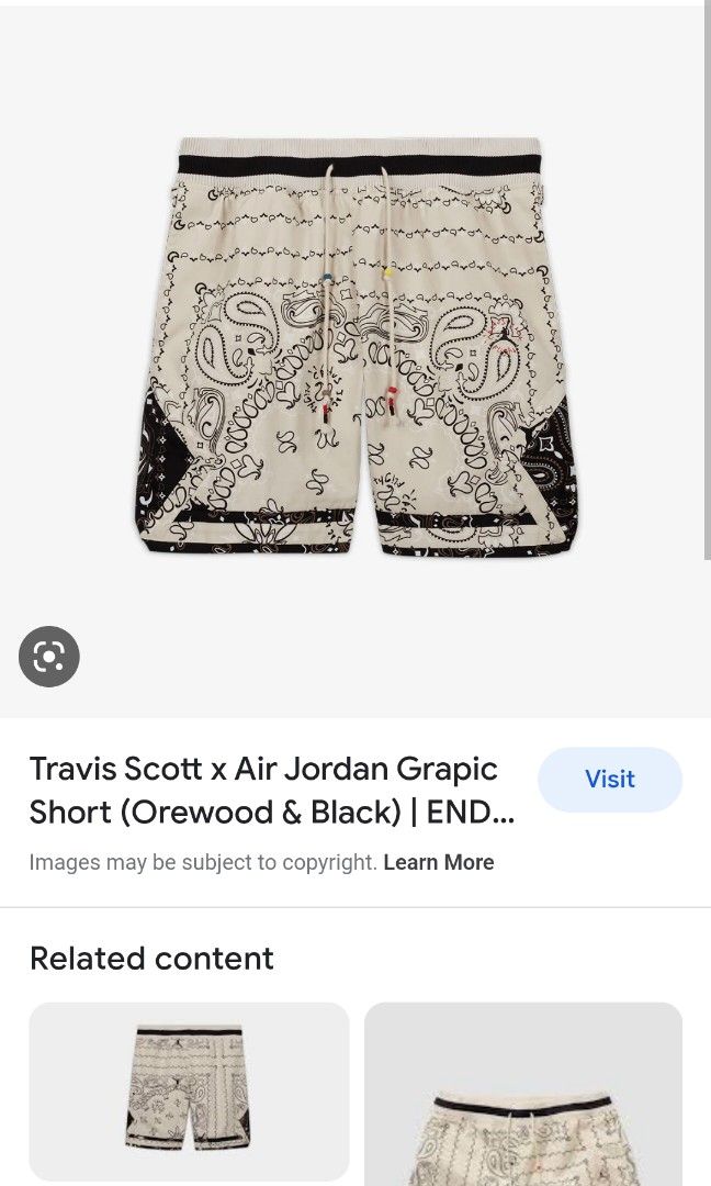 Travis scott mj shorts best sale