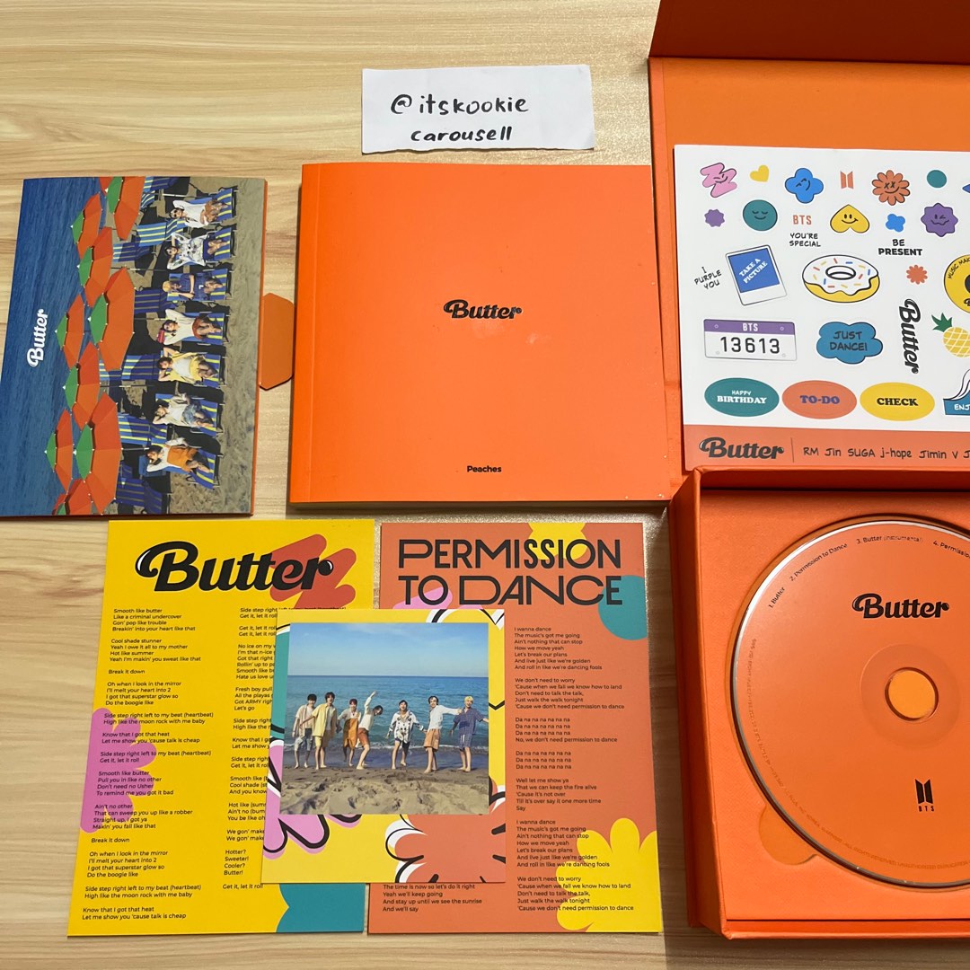 [WTS] BTS BUTTER ALBUM PEACHES VERSION, Hobbies & Toys, Collectibles