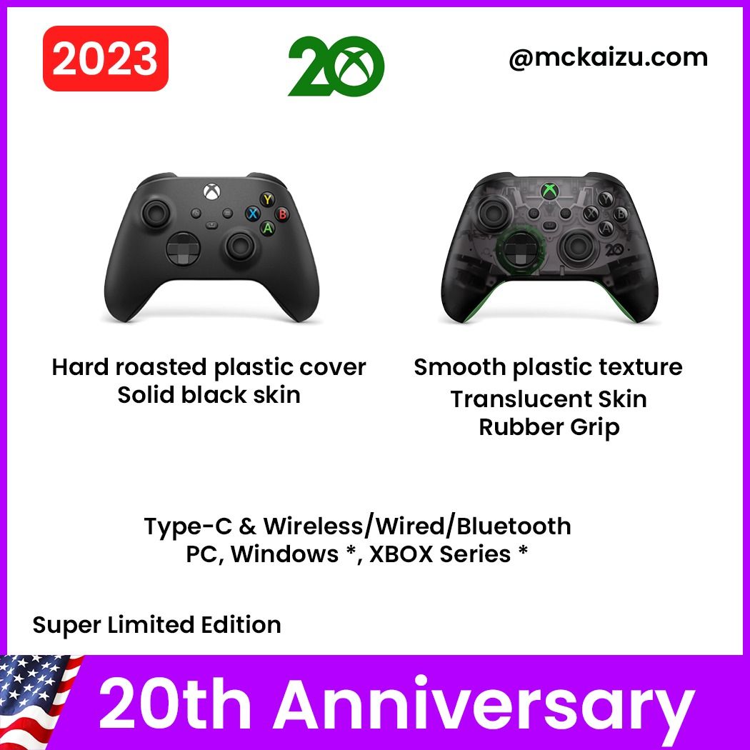 Microsoft Xbox 20th Anniversary Translucent Controller