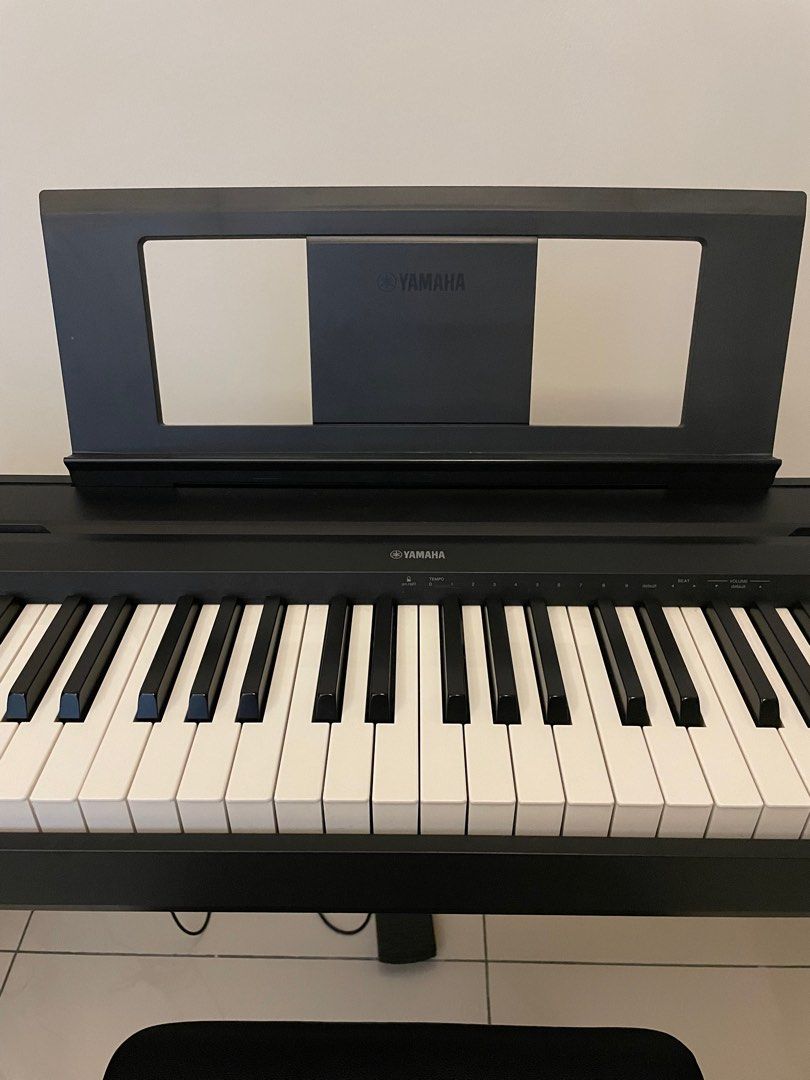 Yamaha P45 with bench and sustain pedal, Hobbies & Toys, Music & Media