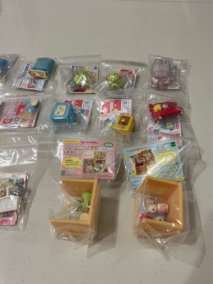 yujin blindbox furniture series wanroom and slyvanian families