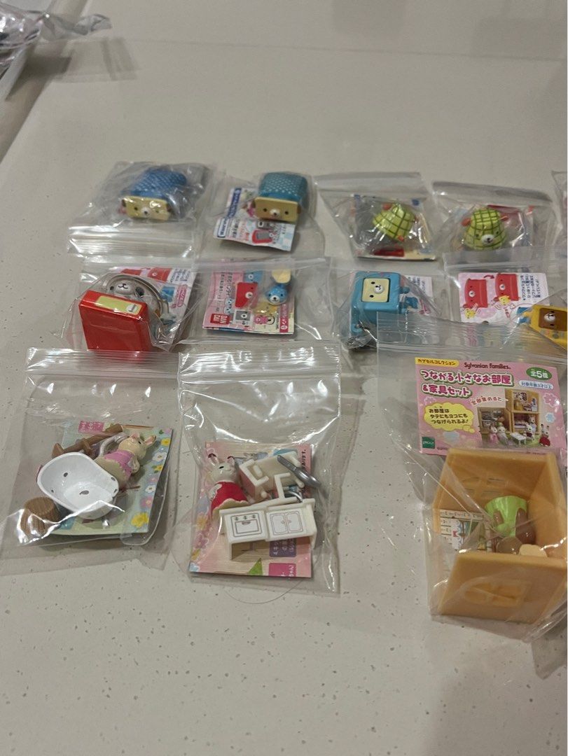 yujin blindbox furniture series wanroom and slyvanian families