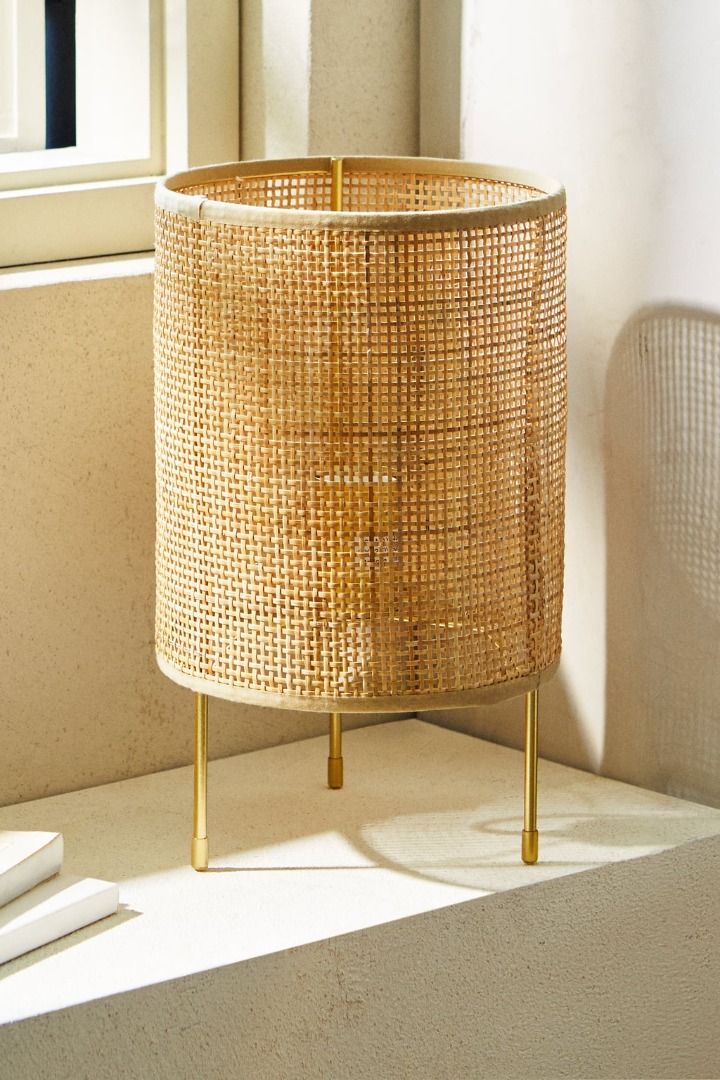 Zara home hot sale rattan lamp