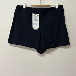 Zara pleated low rise skort with belt loops