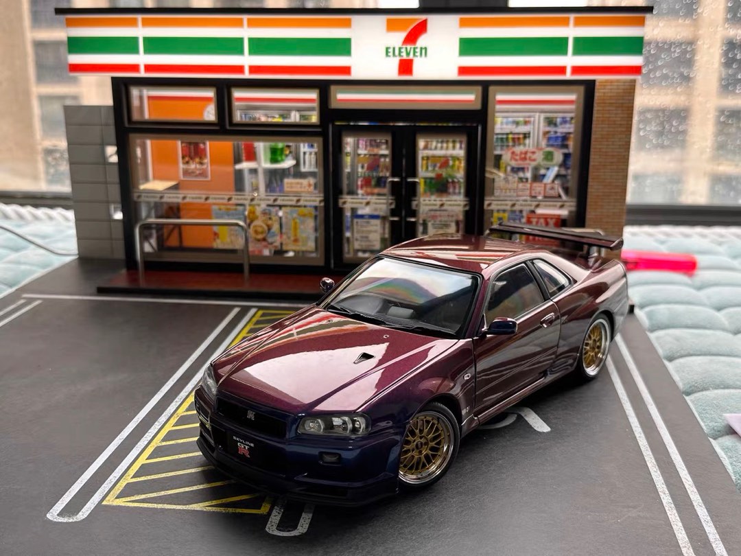 1/18 711 Diorama with LED for Diecasts Ebbro, Tarmac Works, Ignition Model, GT spirit