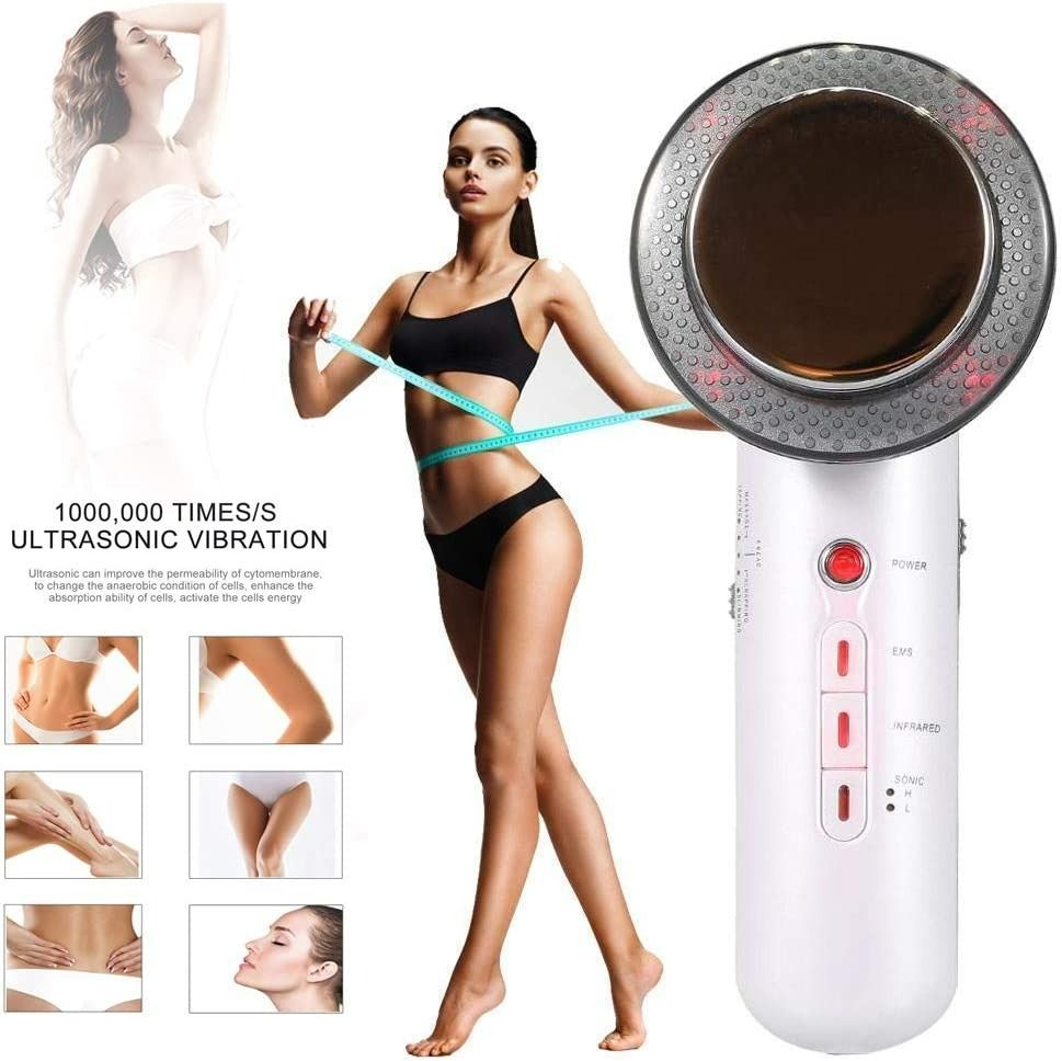 3 in 1 Infrared Cavitation Machine Ultrasonic Electrotherapy Slimming Device Anti Cellulite Weight Loss Fat Remover Skin Tightening Massager for Face