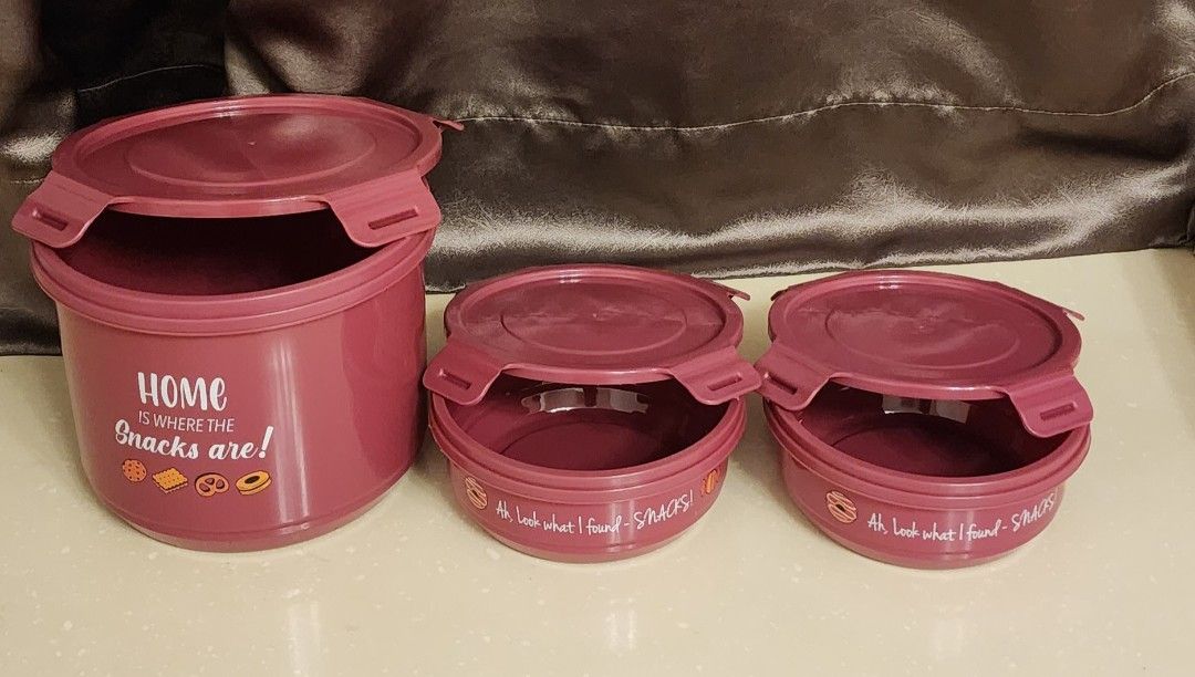 3Piece Airtight Containers, Furniture & Home Living, Kitchenware
