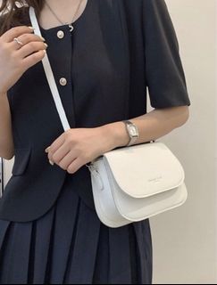 質感滿滿馬鞍包（白色）
