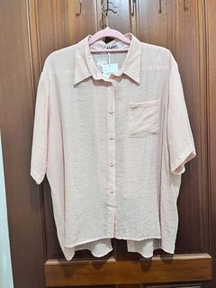 背後造型紡紗襯衫 孕婦可穿 （全新未拆標）
