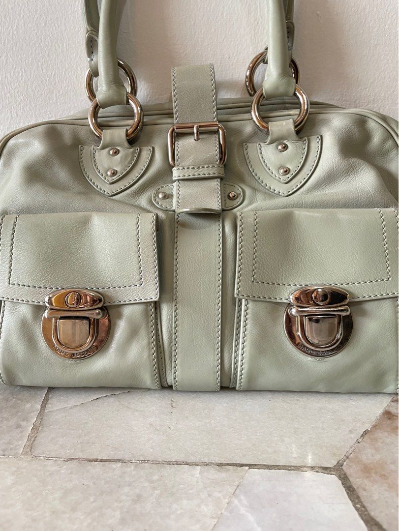 Authentic Marc Jacobs Sage Green Riri Zip Handbag SALEPASRAYA