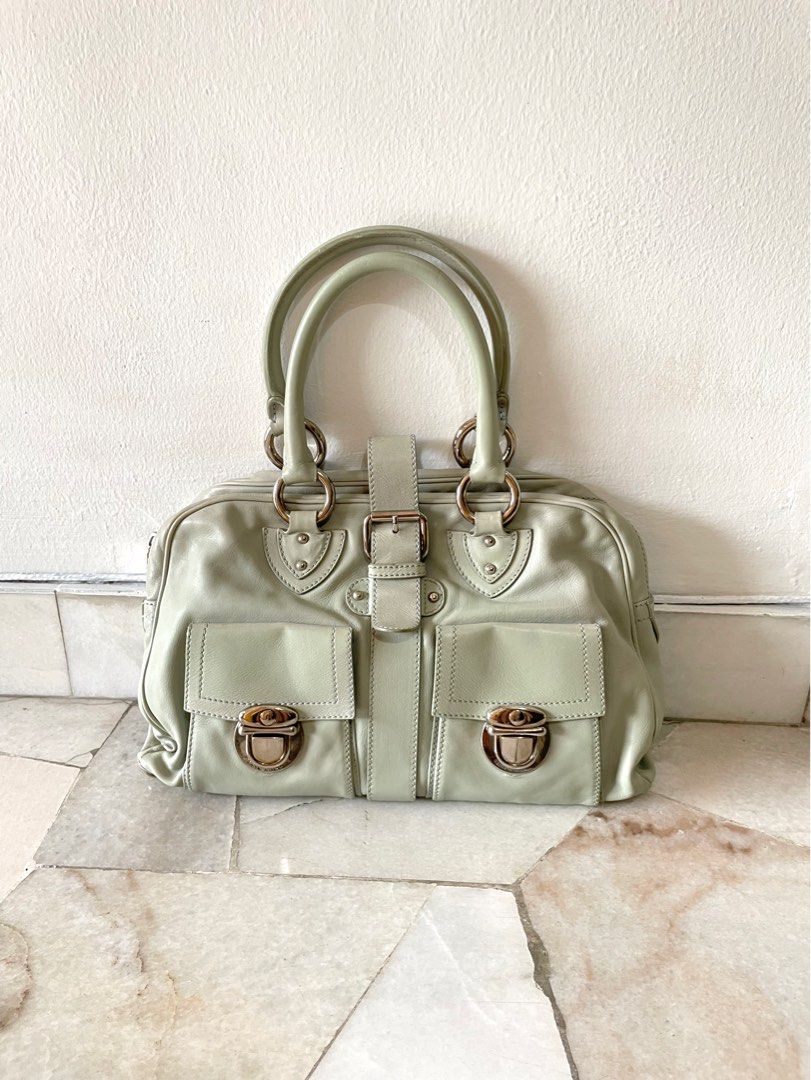 Authentic Marc Jacobs Sage Green Riri Zip Handbag SALEPASRAYA