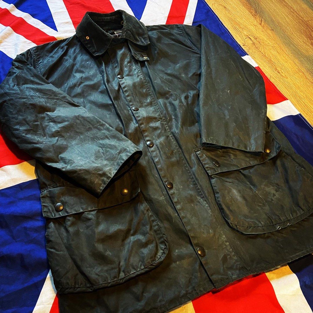 🇬🇧英國製Barbour Border waxed jacket, 男裝, 外套及戶外衣服- Carousell