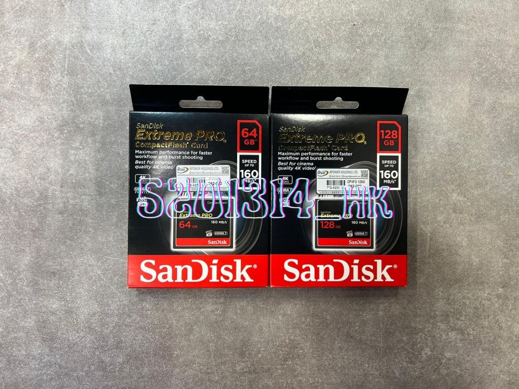 全新行貨門市現貨】SanDisk Extreme PRO CompactFlash 記憶卡CF Card