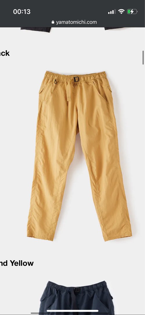 山と道yamatomichi 5 pocket pants sand yellow Men, 運動產品, 行山及 