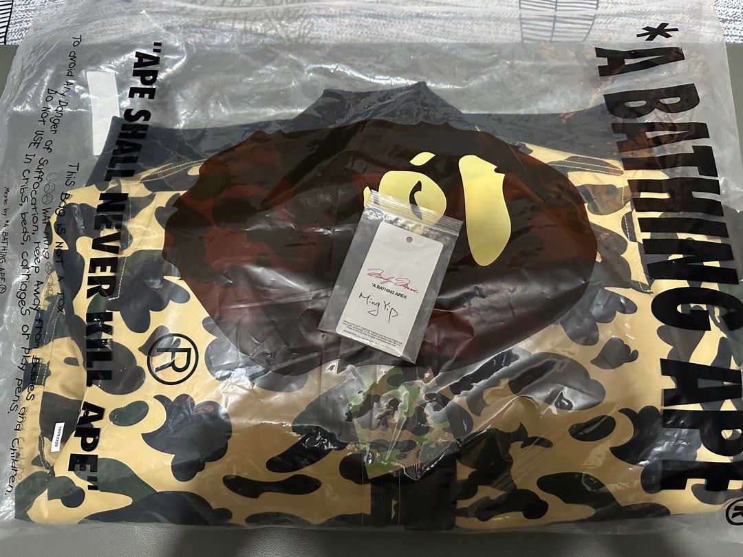 A BATHING APE® 1st Camo Nylon Twill MA-1 Jacket, 男裝, 外套及戶外