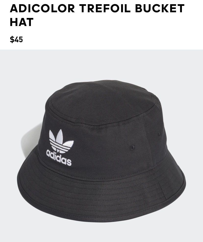 Authentic Adidas Trefoil Bucket Hat, Men's Fashion, Watches