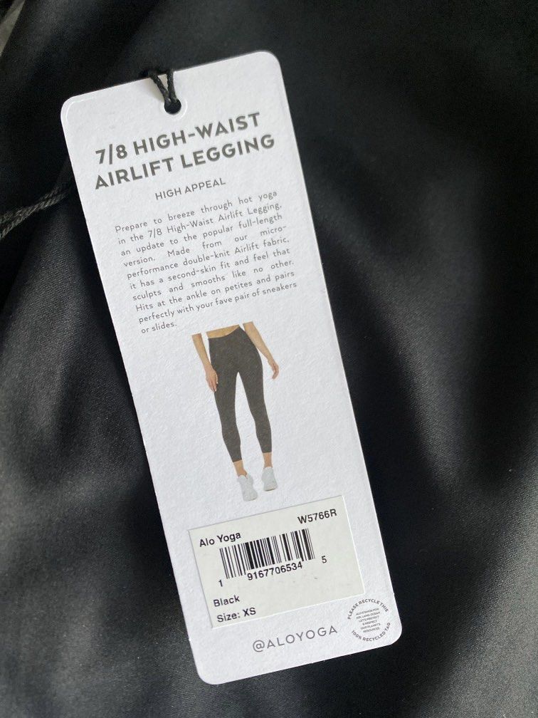Alo Yoga 7/8 High Waist Airlift Legging (Black), 女裝, 運動服裝- Carousell