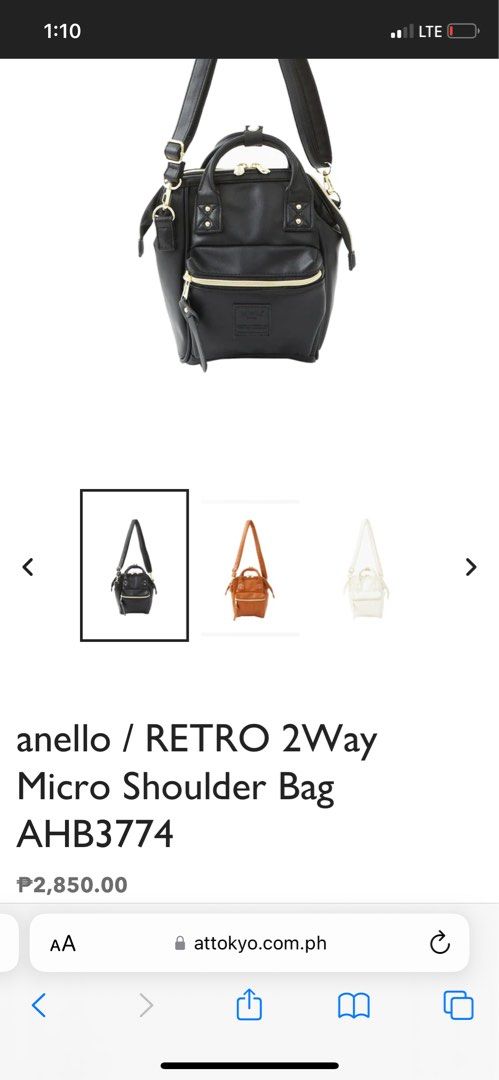anello / RETRO 2Way Micro Shoulder Bag AHB3774