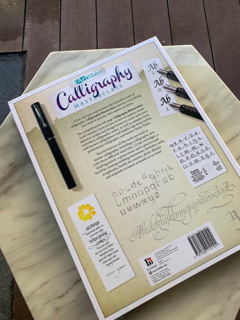 Art Maker Calligraphy Masterclass Kit, Hobbies & Toys, Stationery
