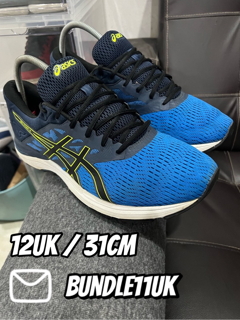 Asics Gel Flux 5 Blue Neon Shoes 12UK Men s Fashion Footwear