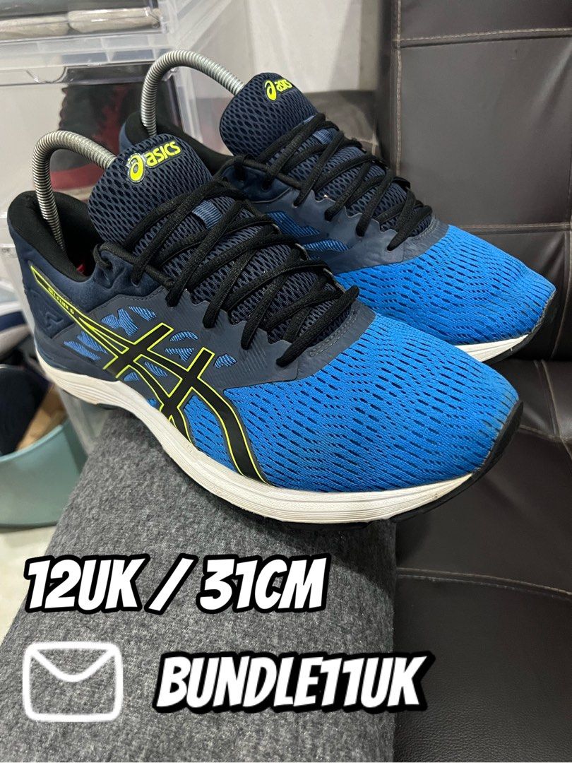 Asics Gel Flux 5 Blue Neon Shoes 12UK Men s Fashion Footwear