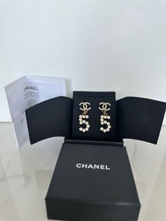 Authentic Chanel No.5 Drop Earrings