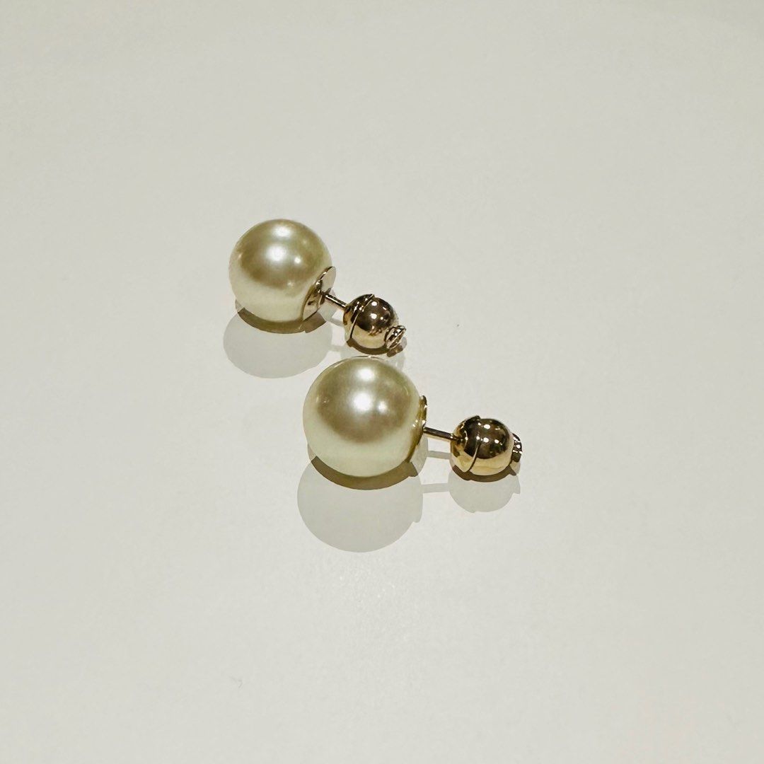 Christian dior earrings pearl shop