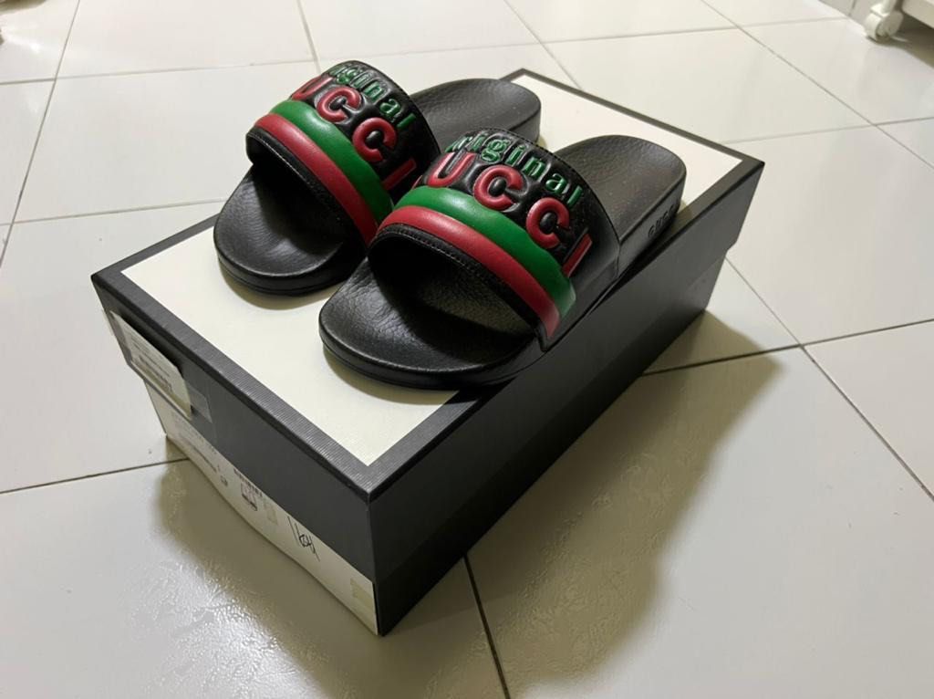 Authentic GUCCI MEN SANDAL SIZE 5 Luxury Sneakers Footwear on