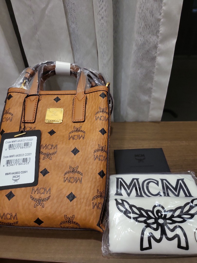 Authentic MCM Aren Crossbody Bag in Visetos, Luxury, Bags & Wallets on  Carousell