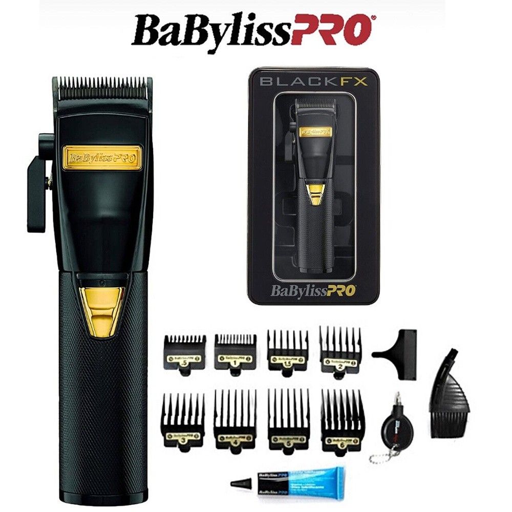 Babyliss pro black gold Skeleton metal cordless hair clipper