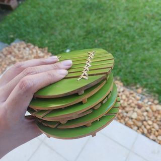 Bamboo coasters