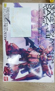 bandai mg 1/100 sazabi ver ka 沙薩比 連金水貼