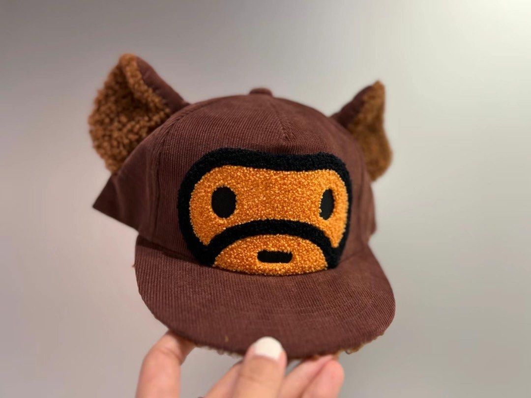 帽子 BABY MILO BEAR EAR BABY HAT BAPE GOODS BABY MILO BEAR EAR CAP