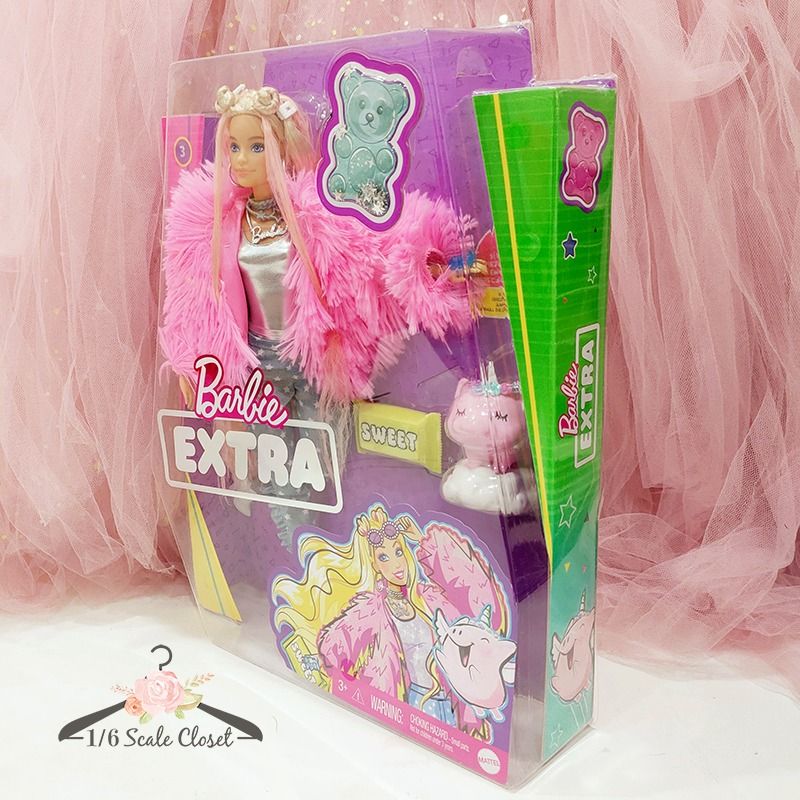 Barbie Extra Doll Barbie, Fluffy Pink atelieryuwa.ciao.jp