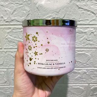 BBW Pink Lilac & Vanilla 3-Wick Scented Candle 🇺🇸