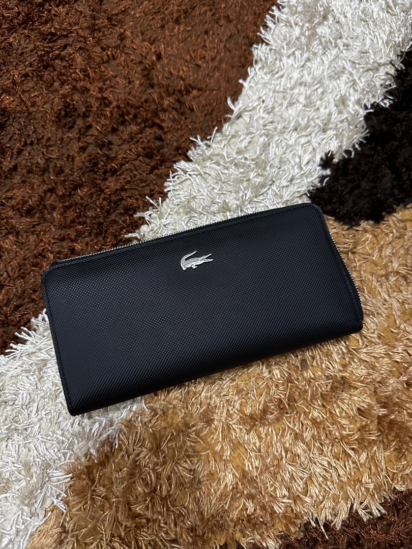 Black Lacoste Long wallet on Carousell