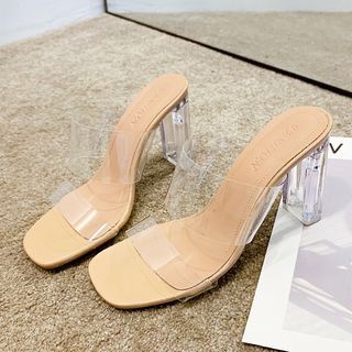 Block Heels Double Strap Sandals