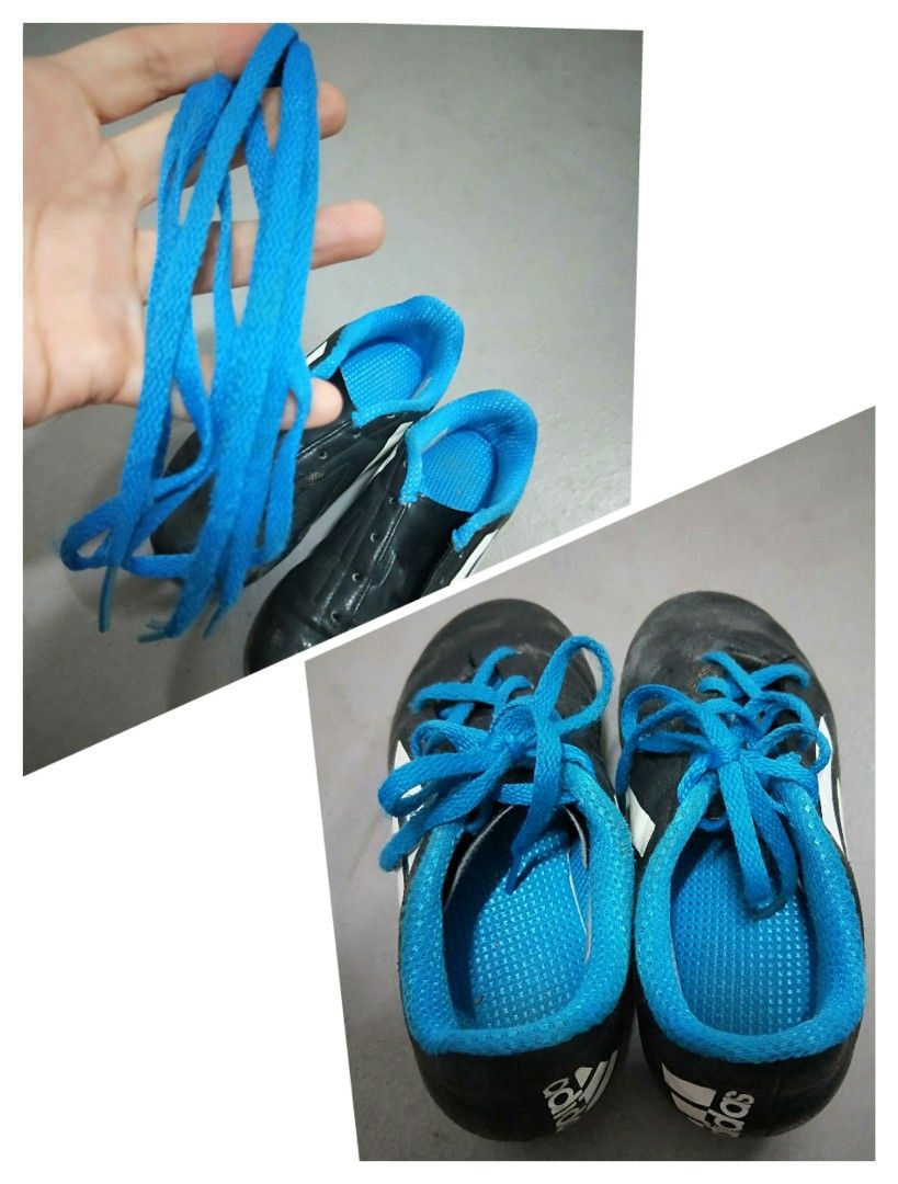 Adidas blue shoe laces store