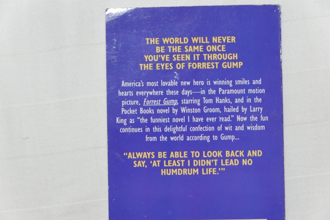 Book Gumpisms The Wit and Wisdom of Forrest Gump by Winston Groom
