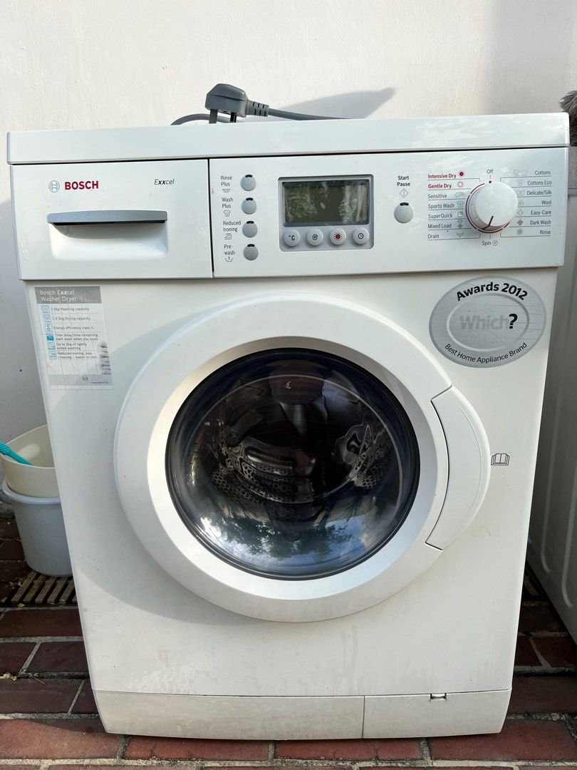 Bosch Dual Washing/Dryer Machine, TV & Home Appliances, Washing