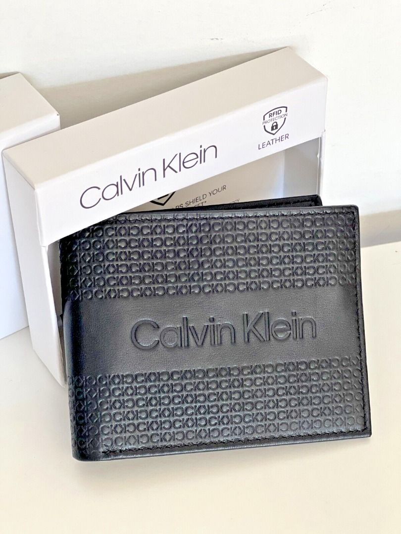 CALVIN KLEIN CK W/ RFID PROTECTION BLACK BILLFOLD LEATHER & VALET WALLET  $45 SALE, Men's Fashion, Watches & Accessories, Wallets & Card Holders on  Carousell