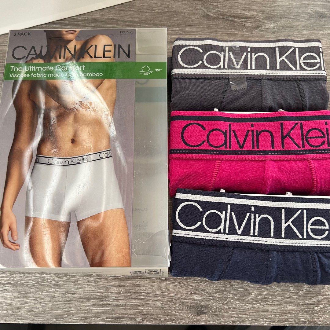 Calvin Klein Original trunks medium 3pc/pack, Men's Fashion, Bottoms,  Underwear on Carousell