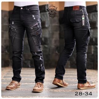 Cargo bikers jeans pria