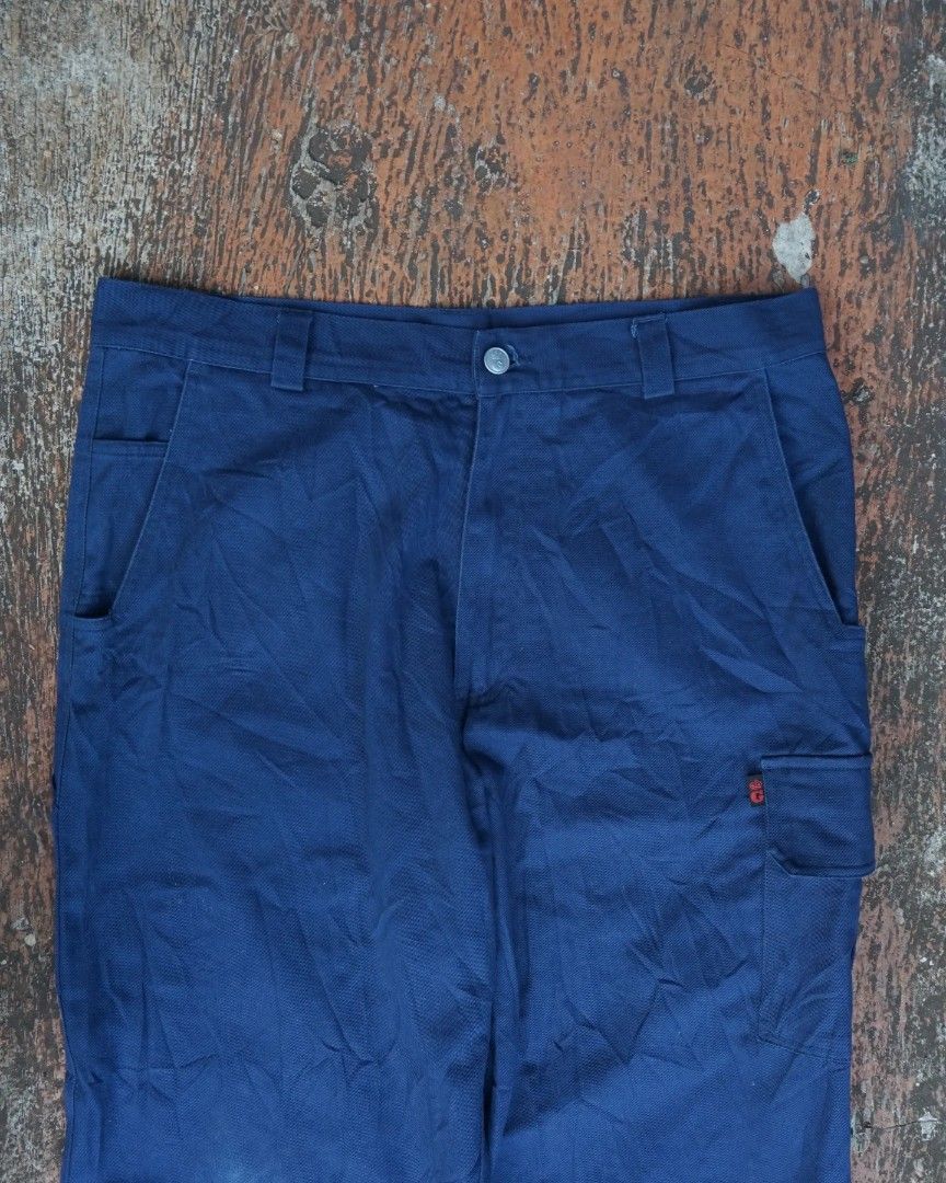 Cargo carpenter king gee vintage, Fesyen Pria, Pakaian , Bawahan di