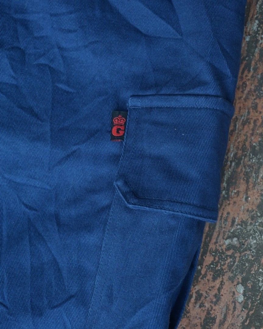 Cargo carpenter king gee vintage, Fesyen Pria, Pakaian , Bawahan di