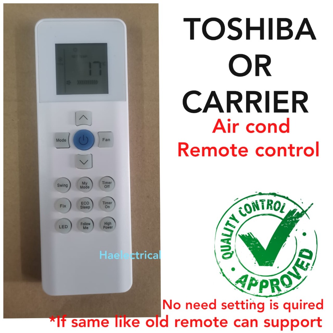 Remote Control For TOSHIBA RAS-B13N3KV2-E1 Air Conditioner