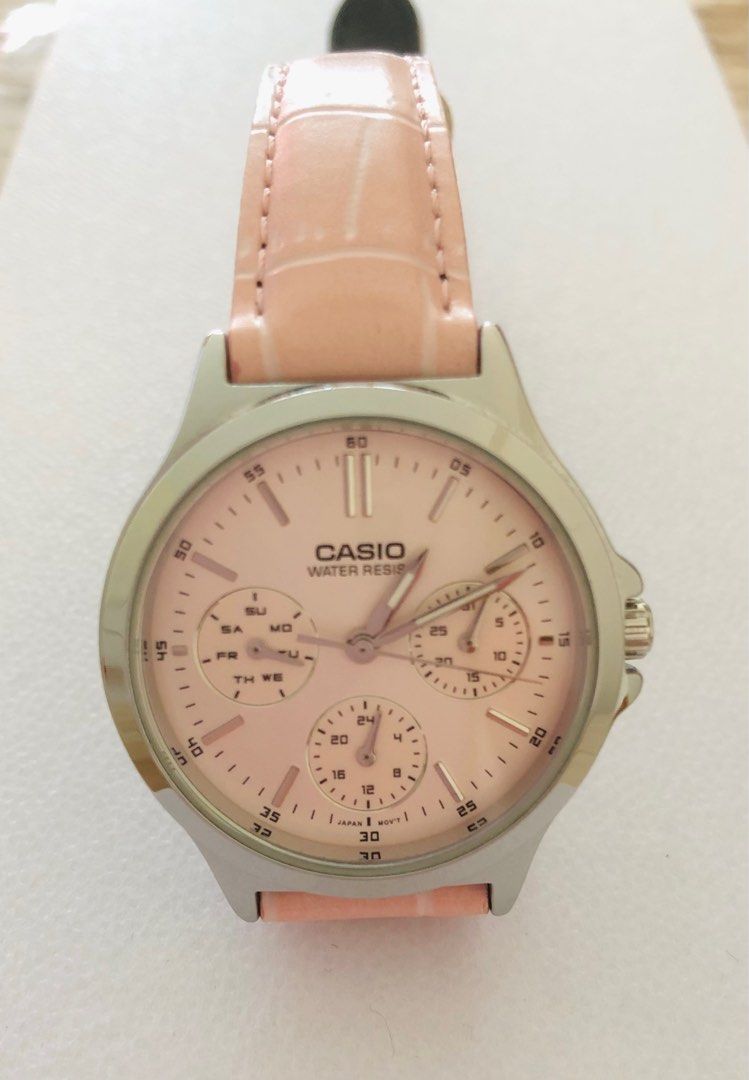Casio water resistant watch, Women's Fashion, Watches & Accessories ...
