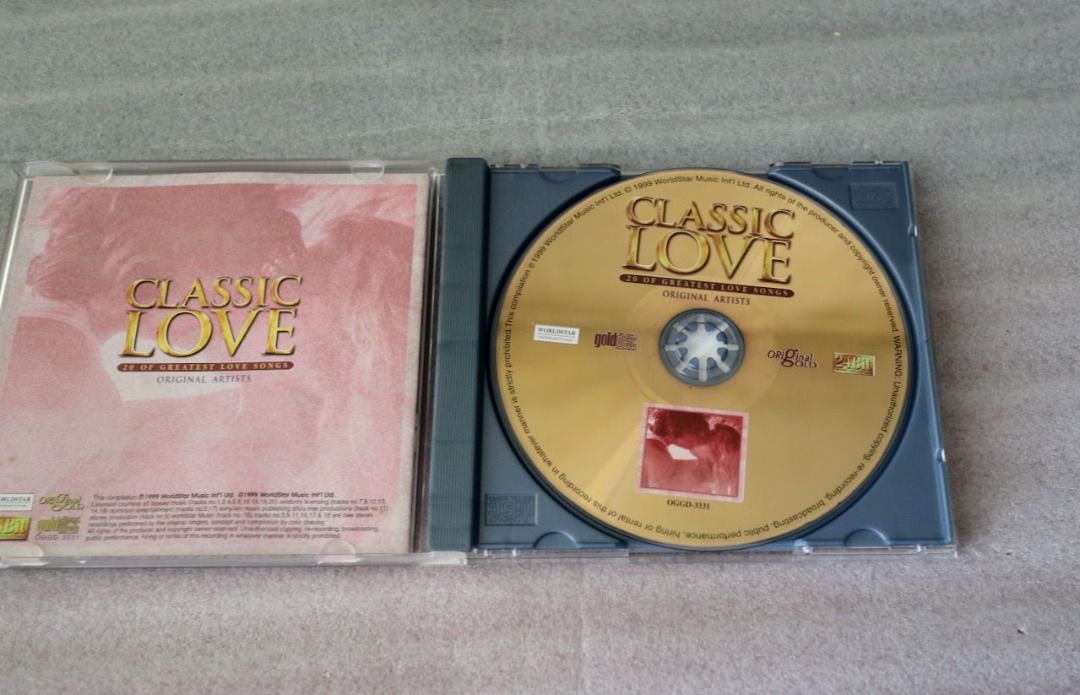 cd.classic LOVE,20 GREATEST LOVE SONGS BY ORIGINAL ARTISTS, 興趣及